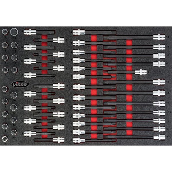 Vigor Hylsnyckelsats V4729, Universal VIGOR
