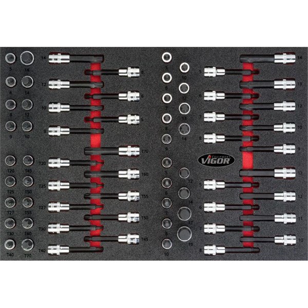 Vigor Hylsnyckelsats V4753, Universal VIGOR