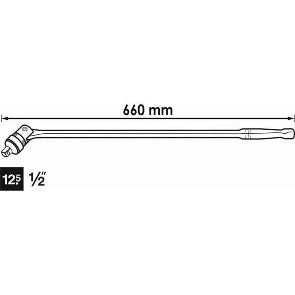 Vigor Flexibelt spärrhandtag V4884, Universal VIGOR Vigor Flexibelt spärrhandtag V4884, Universal VIGOR