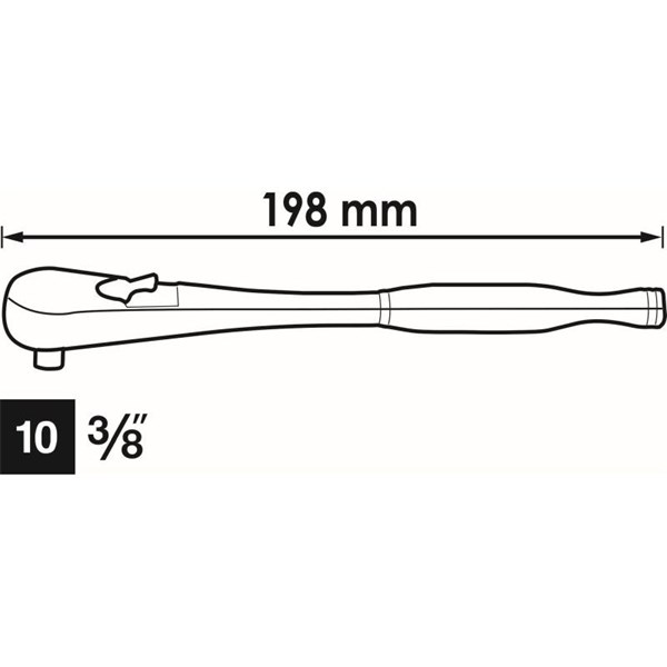 Vigor Fintandad omställbar spärrnyckel V4945-S, Universal VIGOR Vigor Fintandad omställbar spärrnyckel V4945-S, Universal VIGOR