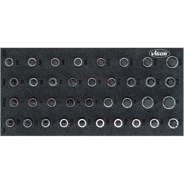 Vigor Hylsnyckelsats V5099, Universal VIGOR