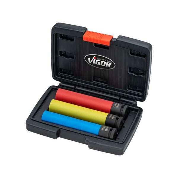 Vigor Krafthylsor, sats V5933/3, Universal VIGOR Vigor Krafthylsor, sats V5933/3, Universal VIGOR