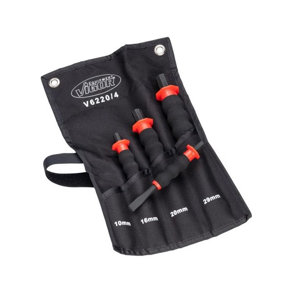 Vigor Plattmejselsats V6220/4, Universal VIGOR