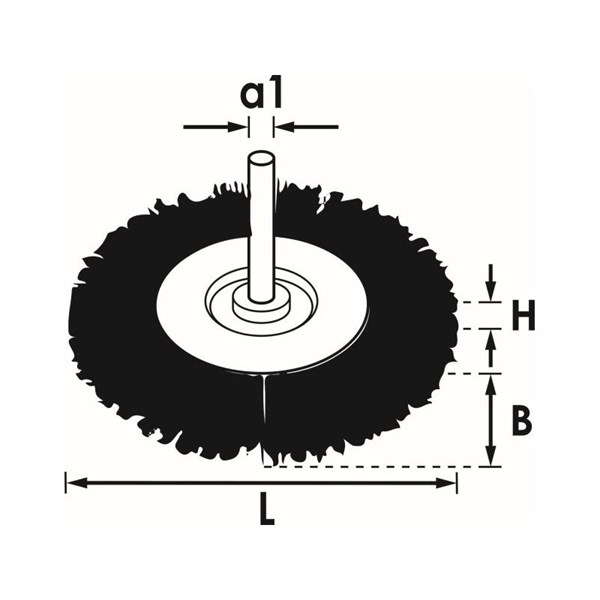 Vigor Slipborste 75mm V6803-75, Universal VIGOR