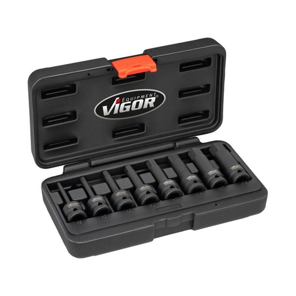 Vigor Krafthylsor, sats V7019, Universal VIGOR