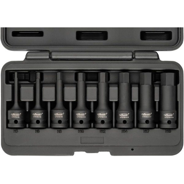 Vigor Krafthylsor, sats V7019, Universal VIGOR
