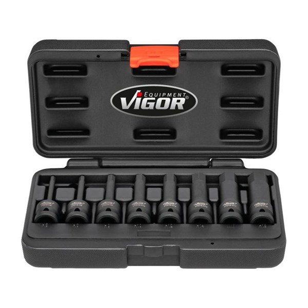 Vigor Krafthylsor, sats V7019, Universal VIGOR