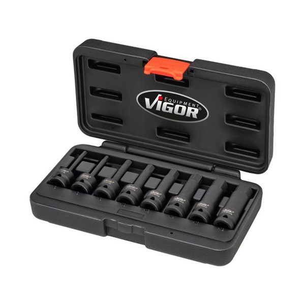 Vigor Krafthylsor, sats V7019, Universal VIGOR