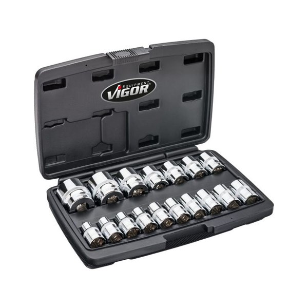 Vigor Hylsnyckelsats V7512/17, Universal Vigor V7512/17 VIGOR