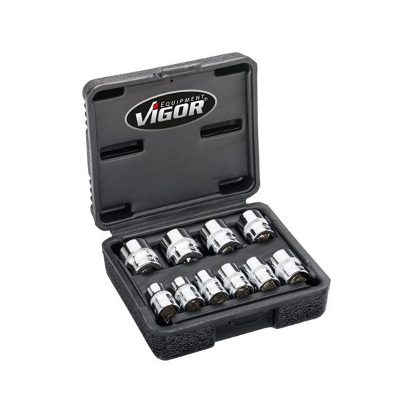Vigor Hylsnyckelsats V7538/10, Universal Vigor V7538/10 VIGOR Vigor Hylsnyckelsats V7538/10, Universal Vigor V7538/10 VIGOR