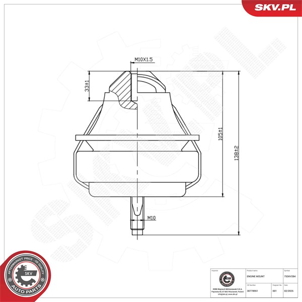 Motorkudde, Fram Esen skv 75SKV284 ESEN SKV