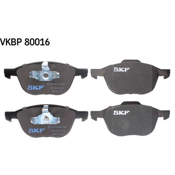 Bromsbeläggsats, Framaxel Skf VKBP 80016 SKF