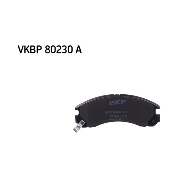Bromsbeläggsats, Framaxel Skf VKBP 80230 A SKF