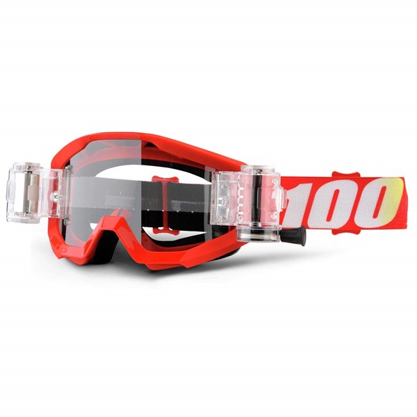 MC-glasögon 100 Percent Strata Mud röda, Universal