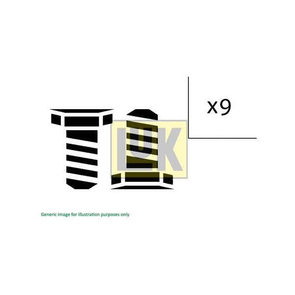 Skruvsats, koppling Luk 411 0145 10 LUK