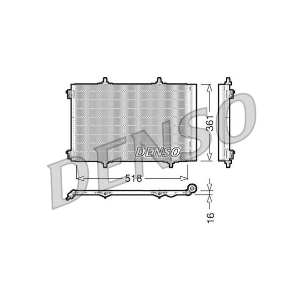 Kondensor, klimatanläggning Denso DCN07013 DENSO