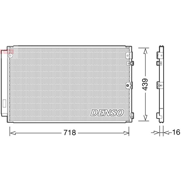 Kondensor, klimatanläggning Denso DCN51011 DENSO