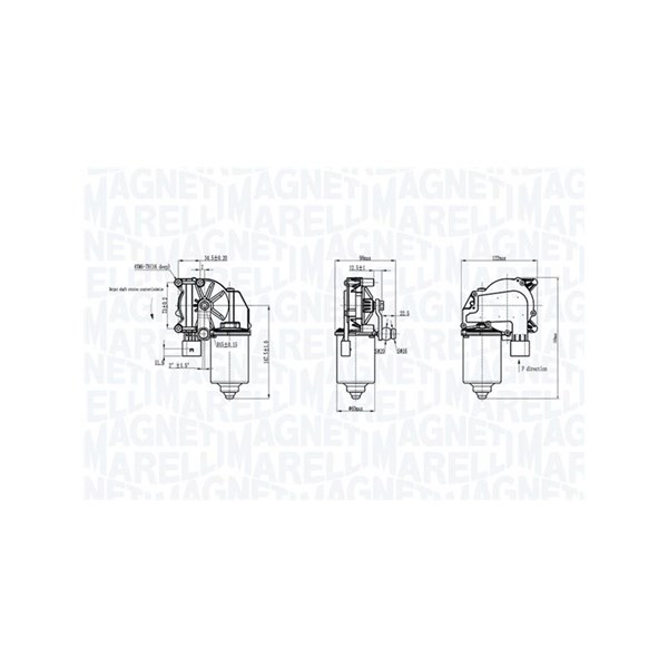 Torkarmotor 12V, Fram Magneti marelli 064373010010 MAGNETI MARELLI Torkarmotor 12V, Fram Magneti marelli 064373010010 MAGNETI MARELLI