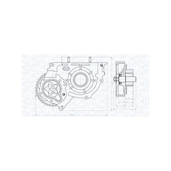 Oljepump Magneti marelli 351516000004 MAGNETI MARELLI