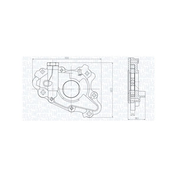 Oljepump Magneti marelli 351516000117 MAGNETI MARELLI