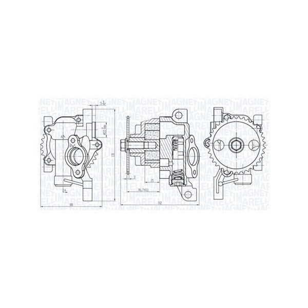 Oljepump Magneti marelli 351516000123 MAGNETI MARELLI Oljepump Magneti marelli 351516000123 MAGNETI MARELLI