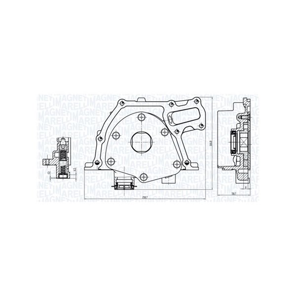 Oljepump Magneti marelli 351516000157 MAGNETI MARELLI