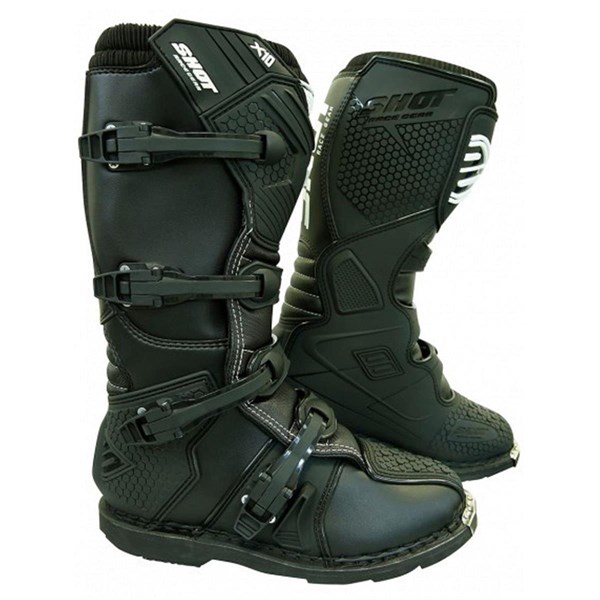 MC skor Shot Racing Cross Svart, Universal MC skor Shot Racing Cross Svart, Universal