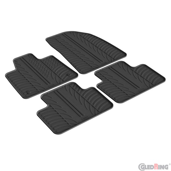 Gummimatta, kupé Volvo EX30 2023-, Fram eller bak Gledring GL 039 GledRing Gummimatta, kupé Volvo EX30 2023-, Fram eller bak Gledring GL 039 GledRing