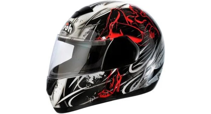 Mc Hjälm Airoh Speed Fire Evil Svart-Vit M Airoh SP_EV17_M AIROH Mc Hjälm Airoh Speed Fire Evil Svart-Vit M Airoh SP_EV17_M AIROH