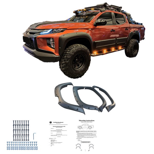 Stänkskärmsbreddare Set Mitsubishi L200 Triton 6 2019- Oneway OW OneWay Stänkskärmsbreddare Set Mitsubishi L200 Triton 6 2019- Oneway OW OneWay