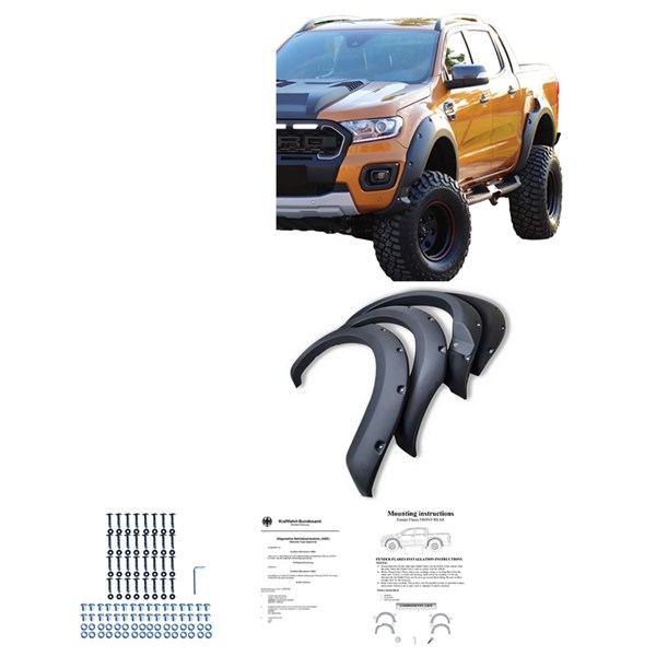 Stänkskärmsbreddare Set Ford Ranger T8 2019-2022 Oneway OW FF0201 OneWay Stänkskärmsbreddare Set Ford Ranger T8 2019-2022 Oneway OW FF0201 OneWay