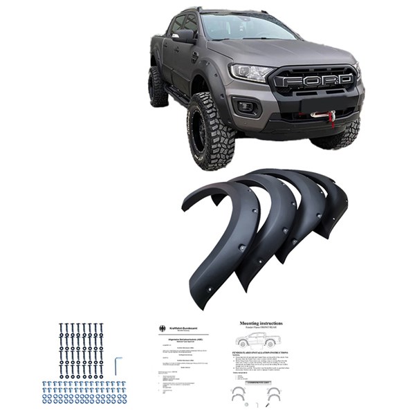 Stänkskärmsbreddare Set Ford Ranger T6/T7/T8 2012-2022 Oneway OW OneWay Stänkskärmsbreddare Set Ford Ranger T6/T7/T8 2012-2022 Oneway OW OneWay
