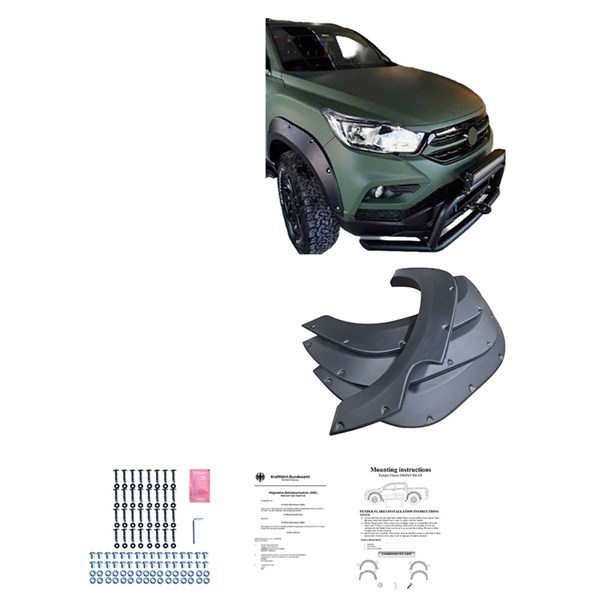 Stänkskärmsbreddare Set SsangYong Musso Grand 2018-2020 Oneway OW OneWay Stänkskärmsbreddare Set SsangYong Musso Grand 2018-2020 Oneway OW OneWay