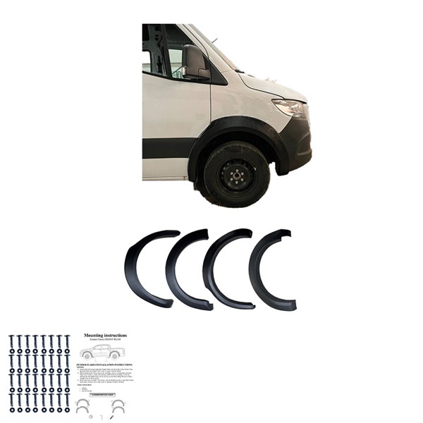 Stänkskärmsbreddare Set Mercedes Sprinter W907 2018- Oneway OW FF OneWay Stänkskärmsbreddare Set Mercedes Sprinter W907 2018- Oneway OW FF OneWay