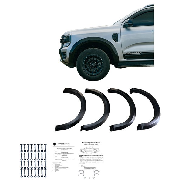Stänkskärmsbreddare Set Ford Ranger T9 2022- Oneway OW FF02029 OneWay