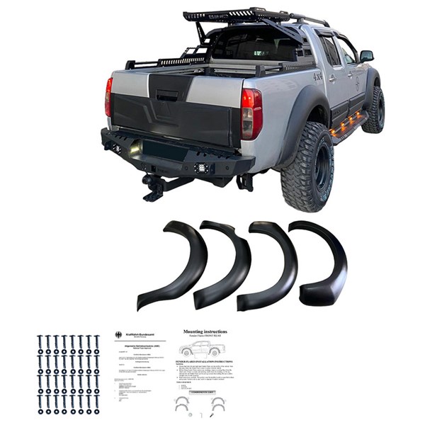 Stänkskärmsbreddare Set Nissan Navara D40 FL 2010-2014 Oneway OW OneWay Stänkskärmsbreddare Set Nissan Navara D40 FL 2010-2014 Oneway OW OneWay