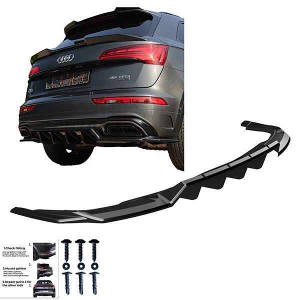 Bakre stötfångarkjol Audi Q5 (FY) S-Line Facelift 2020-2024 Onewa OneWay Bakre stötfångarkjol Audi Q5 (FY) S-Line Facelift 2020-2024 Onewa OneWay
