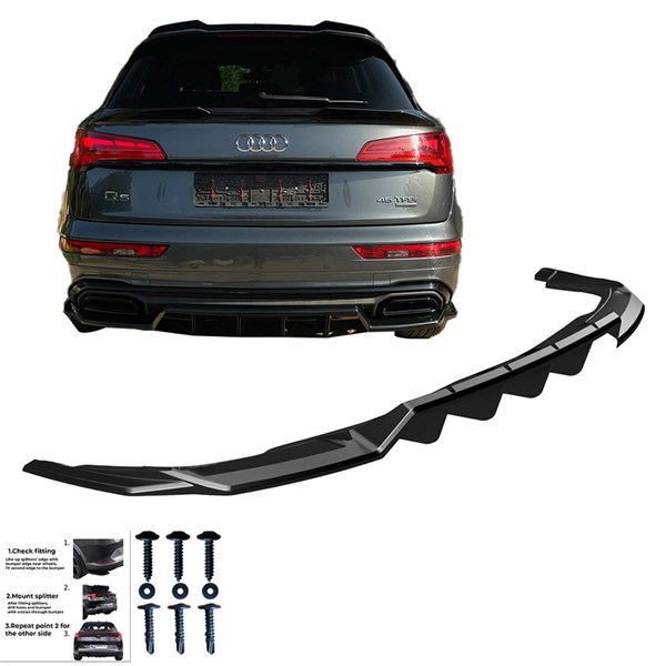 Bakre stötfångarkjol Audi Q5 (FY) S-Line Facelift 2020-2024 Onewa OneWay Bakre stötfångarkjol Audi Q5 (FY) S-Line Facelift 2020-2024 Onewa OneWay