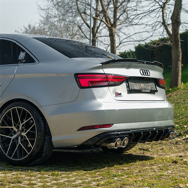 Bakre stötfångarkjol (Diffusor) Audi A3 (8V) Sedan FL 16-20 Onewa OneWay