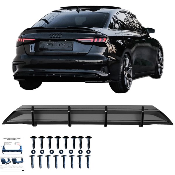 Bakre stötfångarkjol (Diffusor) Audi A3(8Y) Sedan/SB 20-24 Oneway OneWay Bakre stötfångarkjol (Diffusor) Audi A3(8Y) Sedan/SB 20-24 Oneway OneWay