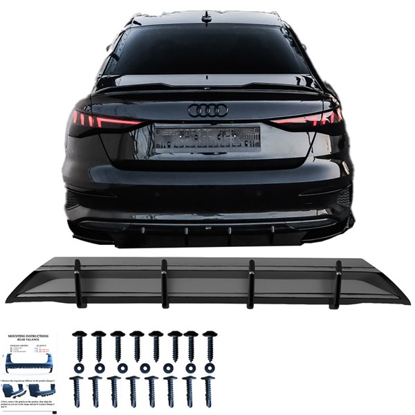 Bakre stötfångarkjol (Diffusor) Audi A3(8Y) Sedan/SB 20-24 Oneway OneWay Bakre stötfångarkjol (Diffusor) Audi A3(8Y) Sedan/SB 20-24 Oneway OneWay