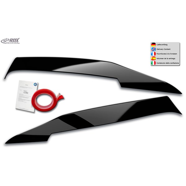 Strålkastarspoiler Merc C-Class(W205) Sed/Est/Coupé 14-21 Rdx rac RDX Racedesign