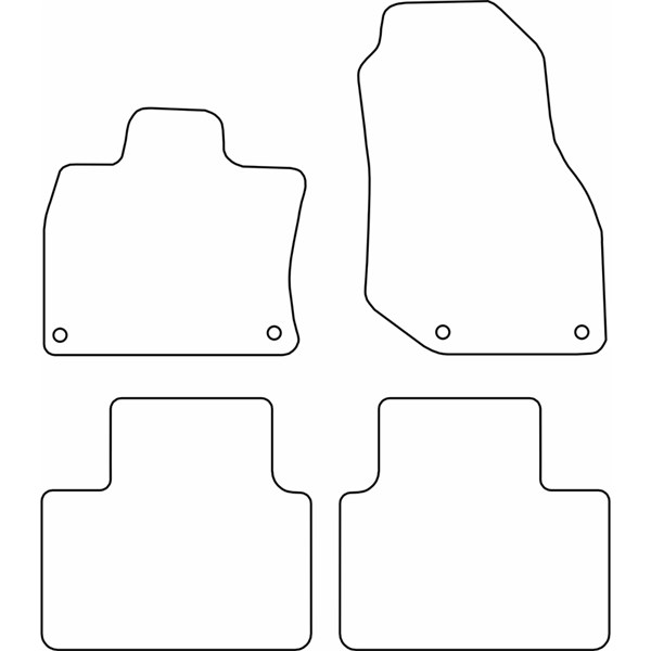 Textilmatta, kupé, Fram eller bak Autostyle TM LY501V AutoStyle