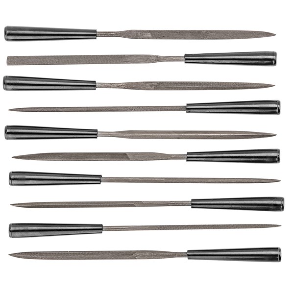 Nålfilar för metall set med 10-pack Topex Neo Grafit Topex neo gr TOPEX NEO GRAPHITE
