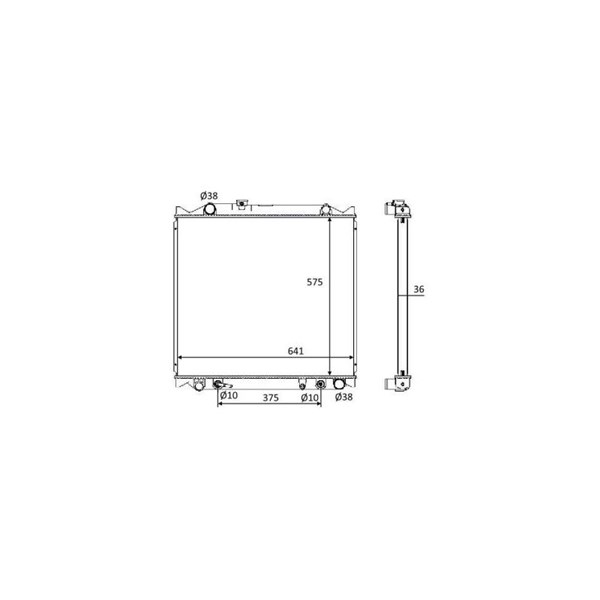 Kylare, motorkylning Nrf 58647 NRF Kylare, motorkylning Nrf 58647 NRF