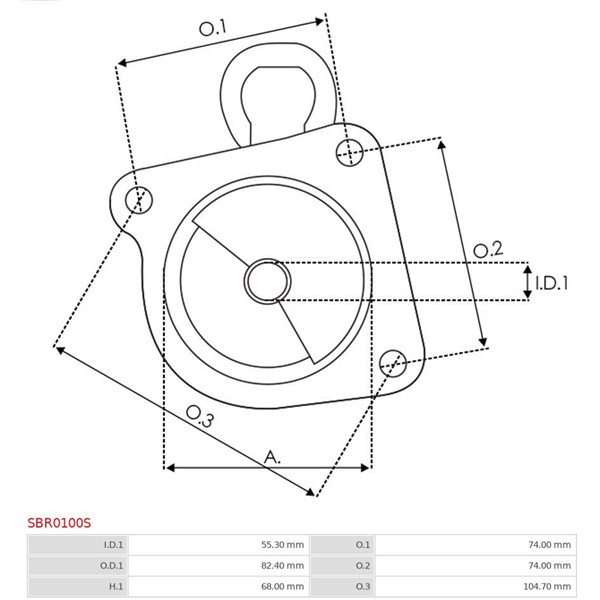 Övre lock, förgasare As-pl SBR0100S AS-PL
