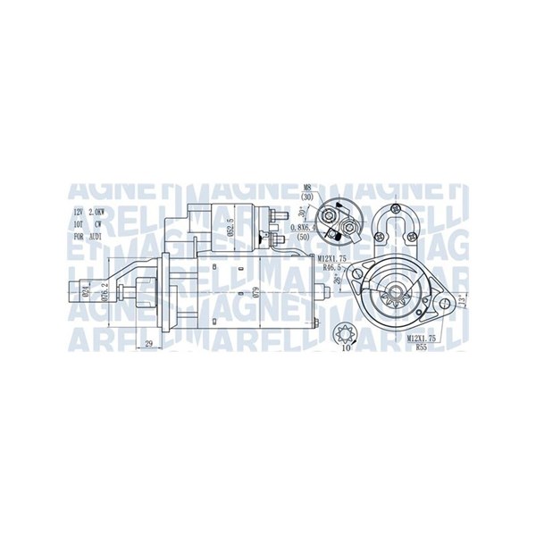 Startmotor 12V Magneti marelli 063721114010 MAGNETI MARELLI Startmotor 12V Magneti marelli 063721114010 MAGNETI MARELLI