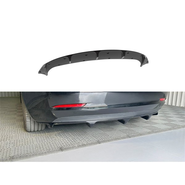 Bakre stötfångarkjol (Diffusor) Tesla Model 3 2017-2023 Motordrom Motordrome