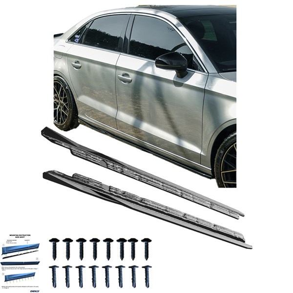 Sidokjolar Audi A3 (8V) Sedan Facelift 2016-2020 Oneway OW SS1005 OneWay Sidokjolar Audi A3 (8V) Sedan Facelift 2016-2020 Oneway OW SS1005 OneWay