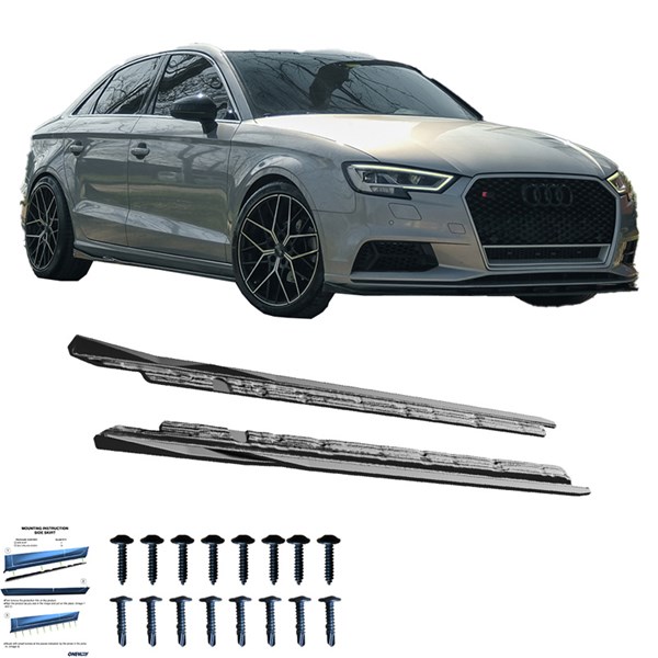 Sidokjolar Audi A3 (8V) Sedan Facelift 2016-2020 Oneway OW SS1005 OneWay Sidokjolar Audi A3 (8V) Sedan Facelift 2016-2020 Oneway OW SS1005 OneWay